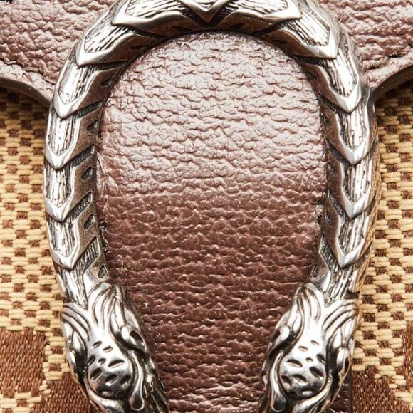 Gucci Beige/Ebony Jumbo GG Canvas Mini Dionysus Wallet-On-Chain Bag - Picture 5 of 12